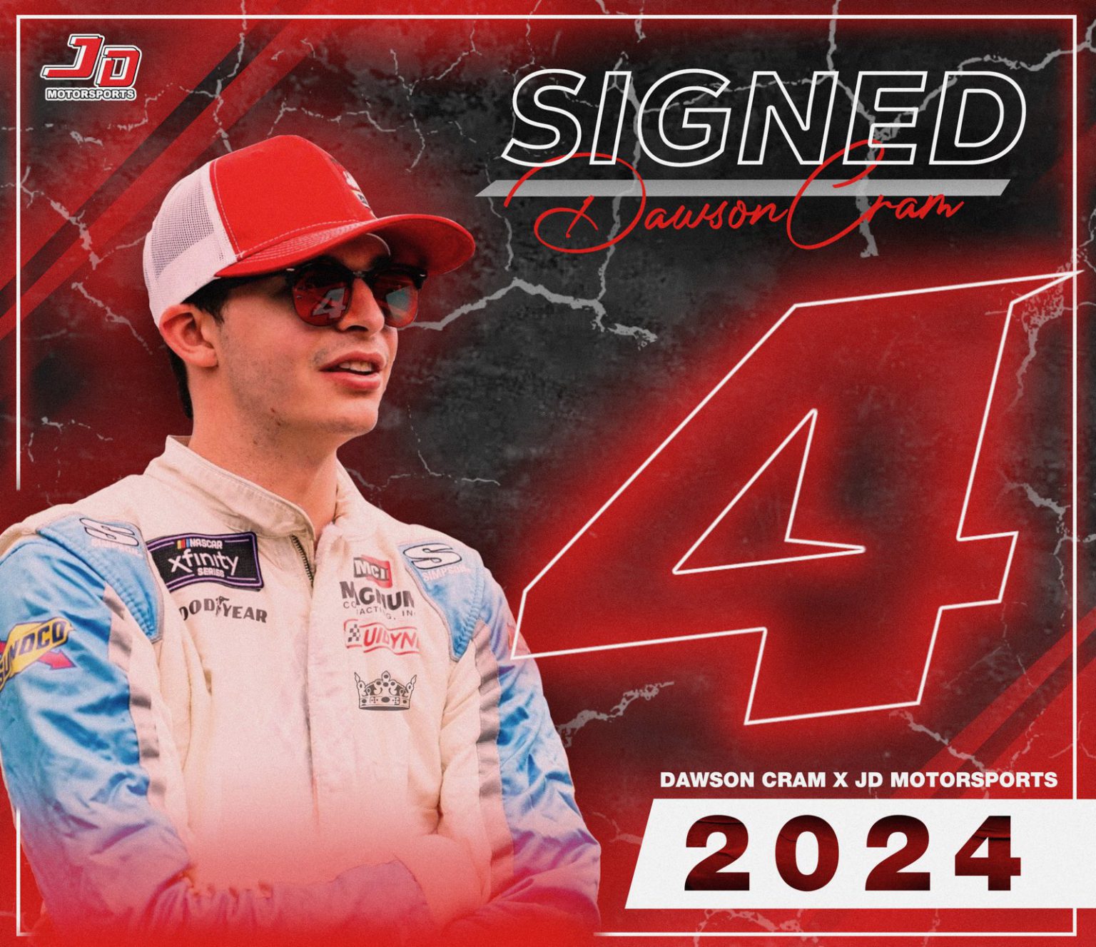 Dawson Cram To Compete FullTime In The NASCAR Xfinity Series In 2024